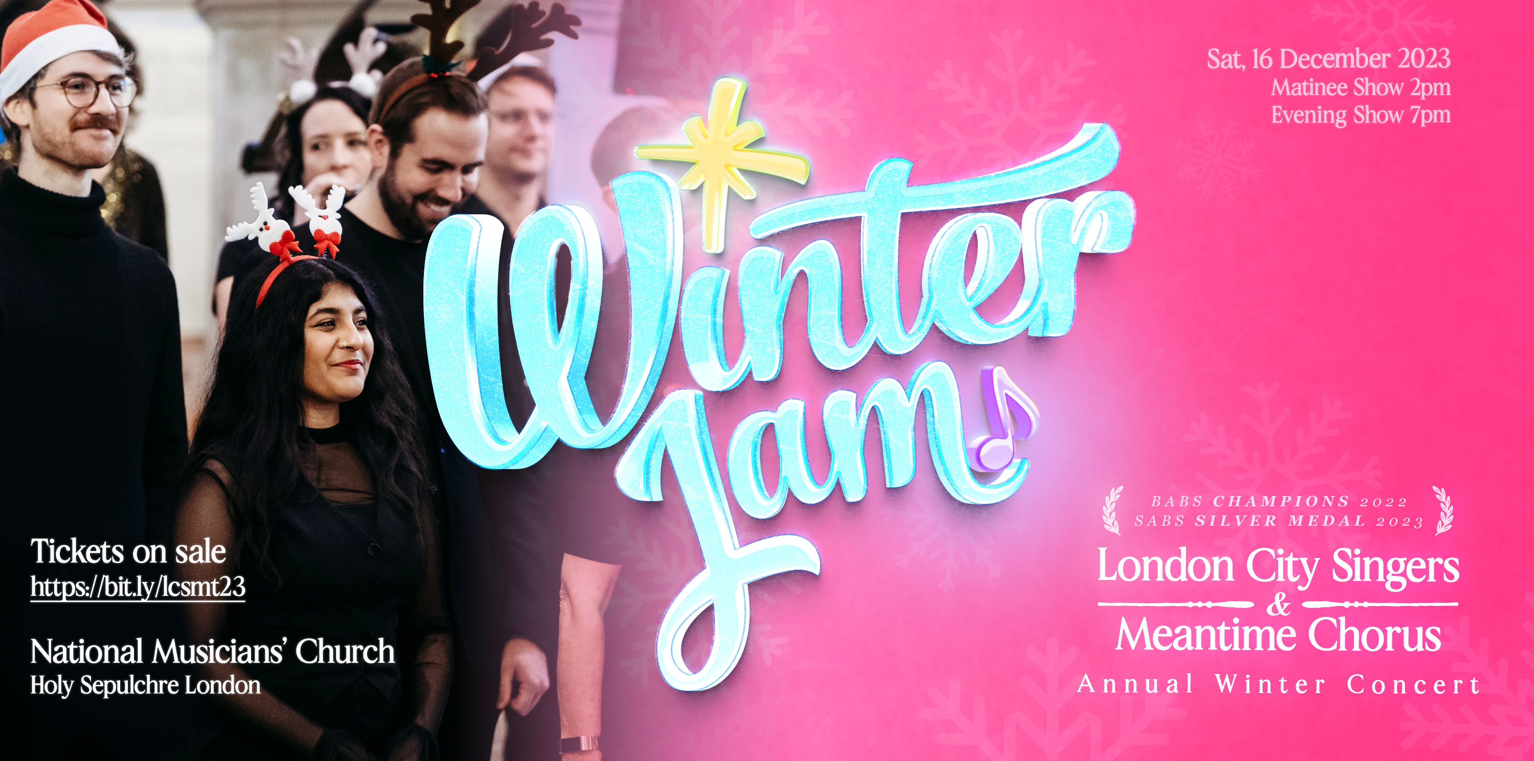 LCS and Meantime chorus winter concert banner